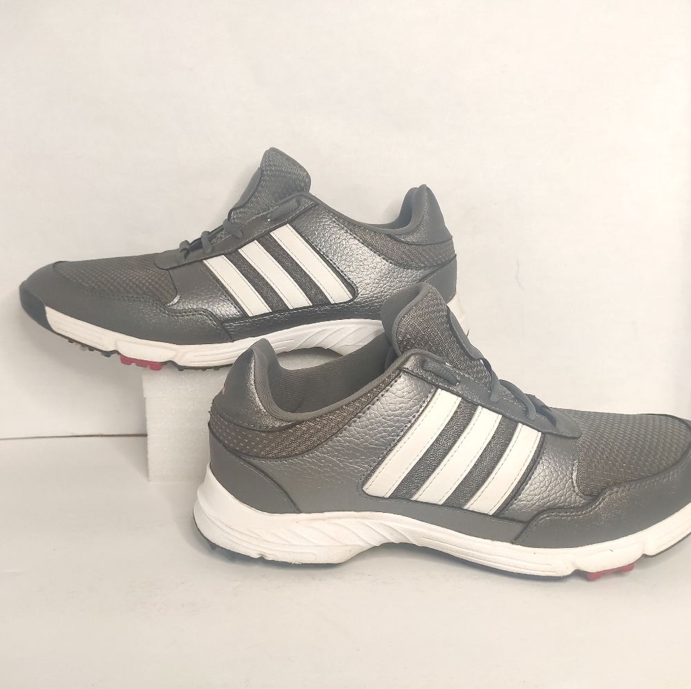 Adidas Tech Response 4.0 Iron Metallic Gray Golf Shoes 9.5
